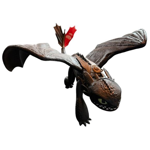 Dreamworks 2017 Spinmaster How to Train Your Dragon Toothless Night Fury Fire - Picture 1 of 6